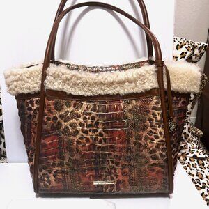 Brahmin Bailee - Tartan Animal Joaquin Satchel Tote